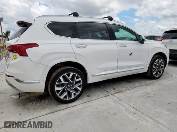 2023 Hyundai Santa Fe Calligraphy z VIN 5NMS5DAL0PH552148, wystawiony jako Copart lot #63868585 z przebiegiem 8 733 mil mil oraz Szkoda całkowita • Salvage title. Historia ofert i sprzedaży dostępna na DreamBid. Obrazek 3.