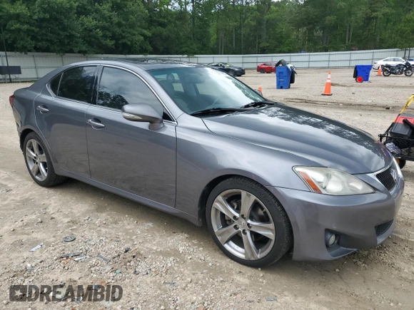 2012 Lexus IS 250 with VIN JTHBF5C2XC5166405, listed as a Copart auction lot 58847595 with 179,947 mi miles and Salvage title. Bid and sale history available at DreamBid. Image 4.