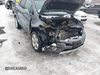 2015 Buick Encore Convenience with VIN KL4CJFSBXFB033767, listed as a IAAI auction lot 41447019 with 131,954 mi miles and . Bid and sale history available at carsss.com. Image 6.