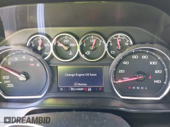 2020 Chevrolet Silverado 1500 LT with VIN 3GCUYDEDXLG356890, listed as a IAAI auction lot 42228239 with 140,889 mi miles and . Bid and sale history available at DreamBid. Image 7.
