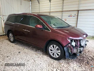 2017 Honda Odyssey EX-L with VIN 5FNRL5H68HB026542, listed as a Copart auction lot 51836965 with 53,562 mi miles and Salvage Title. Bid and sale history available at DreamBid. Image 4.