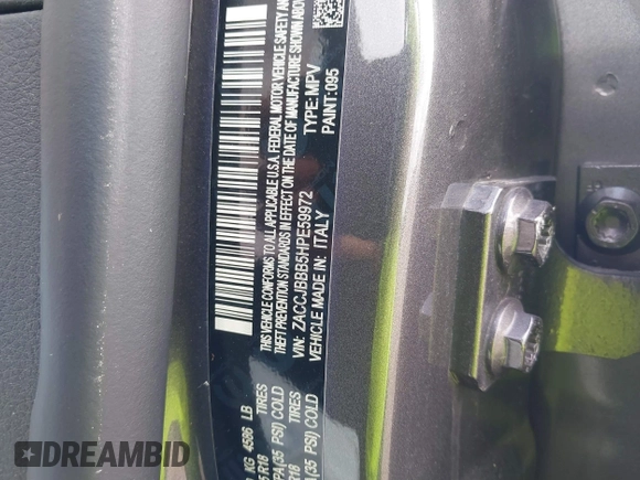 2017 Jeep Renegade Latitude с VIN ZACCJBBB5HPE59972, выставлен на аукционе IAAI как лот 40132369 с пробегом 121 679 миль миль и . История ставок и продаж доступна на DreamBid. Изображение 9.