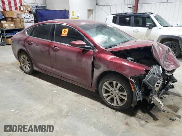 2015 Chrysler 200 Limited with VIN 1C3CCCAB6FN743767, listed as a Copart auction lot 85590674 with 157,011 mi miles and Salvage Title. Bid and sale history available at DreamBid. Image 4.