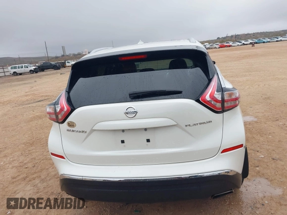 2015 Nissan Murano Platinum z VIN 5N1AZ2MG8FN248579, wystawiony jako IAAI lot #41185530 z przebiegiem 37 363 mil mil oraz . Historia ofert i sprzedaży dostępna na DreamBid. Obrazek 16.