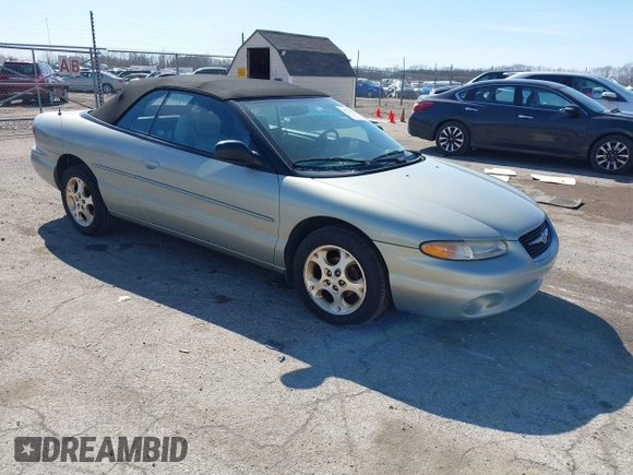 1999 Chrysler Sebring JXi z VIN 3C3EL55H6XT603058, wystawiony jako IAAI lot #41774322 z przebiegiem 157 852 mil mil oraz . Historia ofert i sprzedaży dostępna na DreamBid. Obrazek 1.