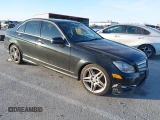 2013 Mercedes-Benz C 300 Sport with VIN WDDGF8AB0DR249949, listed as a IAAI auction lot 41396567 with Not Provided miles and . Bid and sale history available at carsss.com. Image 1.