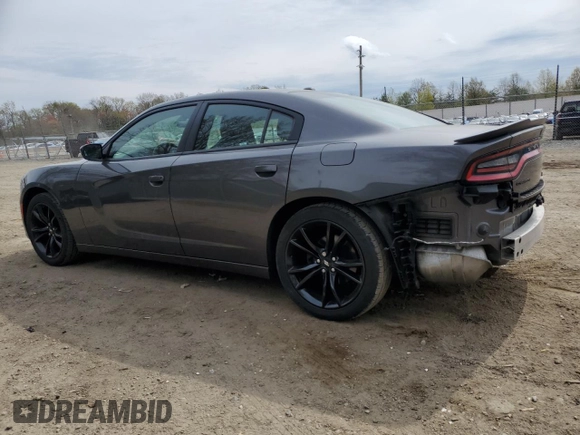 2018 Dodge Charger SXT with VIN 2C3CDXBG9JH337532, listed as a Copart auction lot 52203795 with 82,392 mi miles and Salvage Title. Bid and sale history available at DreamBid. Image 2.