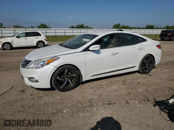 2013 Hyundai Azera with VIN KMHFG4JG8DA226176, listed as a Copart auction lot 53121455 with 123,142 mi miles and Salvage Title. Bid and sale history available at carsss.com. Image 1.