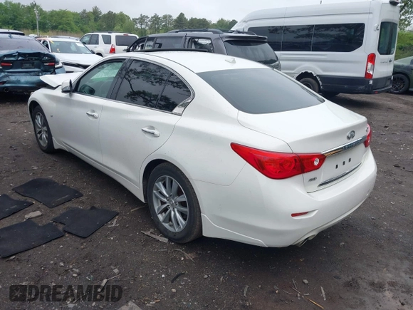 2015 Infiniti Q50 Premium with VIN JN1BV7AR1FM405143, listed as a IAAI auction lot 42267204 with 120,886 mi miles and . Bid and sale history available at DreamBid. Image 3.