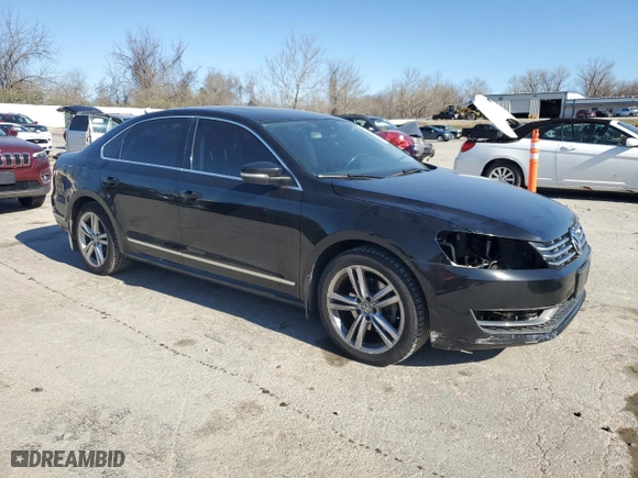 2015 Volkswagen Passat 2.0L TDI SEL Premium with VIN 1VWCV7A3XFC053549, listed as a Copart auction lot 50220275 with 186,623 mi miles and Salvage Title. Bid and sale history available at carsss.com. Image 4.