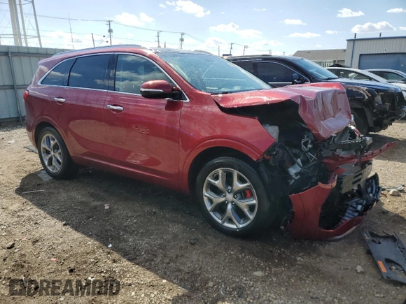 2017 Kia Sorento SX z VIN 5XYPK4A59HG225887, wystawiony jako Copart lot #50325005 z przebiegiem 122 419 mil mil oraz Szkoda całkowita • Salvage title. Historia ofert i sprzedaży dostępna na DreamBid. Obrazek 4.