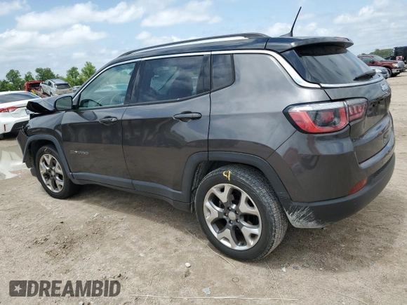 2018 Jeep Compass Limited with VIN 3C4NJCCB2JT204109, listed as a Copart auction lot 53953215 with 94,566 mi miles and Salvage Title. Bid and sale history available at carsss.com. Image 2.