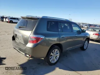 2009 Toyota Highlander Hybrid with VIN JTEEW41A592028490, listed as a Copart auction lot 87747245 with 182,913 mi miles and Salvage Title. Bid and sale history available at carsss.com. Image 3.