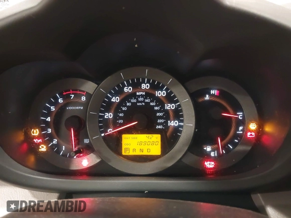 2007 Toyota RAV4 with VIN JTMBK33V776022872, listed as a IAAI auction lot 41538508 with 189,080 mi miles. Bid and sale history available at carsss.com. Image 7.