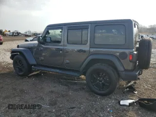 2021 Jeep Wrangler Unlimited Sport Altitude with VIN 1C4HJXDG0MW521769, listed as a Copart auction lot 53625925 with 34,074 mi miles and Salvage title. Bid and sale history available at DreamBid. Image 2.