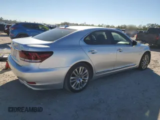2015 Lexus LS 460 with VIN JTHBL5EFXF5133806, listed as a Copart auction lot 81493074 with 158,601 mi miles and Salvage title. Bid and sale history available at DreamBid. Image 3.