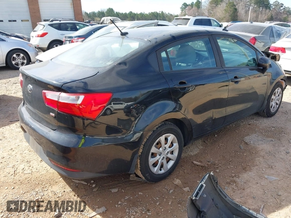 2017 Kia Rio LX with VIN KNADM4A35H6072209, listed as a IAAI auction lot 41826388 with 130,003 mi miles. Bid and sale history available at carsss.com. Image 4.