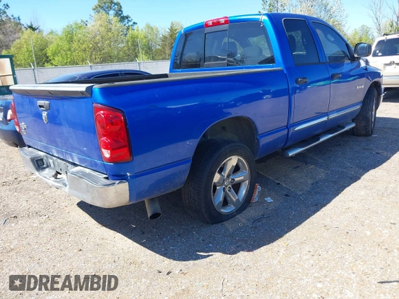 2008 Dodge 1500 SLT with VIN 1D7HA18N18J126742, listed as a IAAI auction lot 41809376 with 166,485 mi miles and . Bid and sale history available at DreamBid. Image 4.