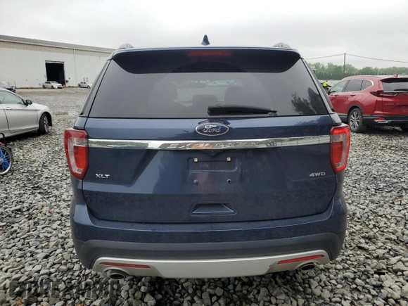 2017 Ford Explorer XLT with VIN 1FM5K8D85HGA83468, listed as a Copart auction lot 57416305 with 63,063 mi miles and Salvage title. Bid and sale history available at DreamBid. Image 6.