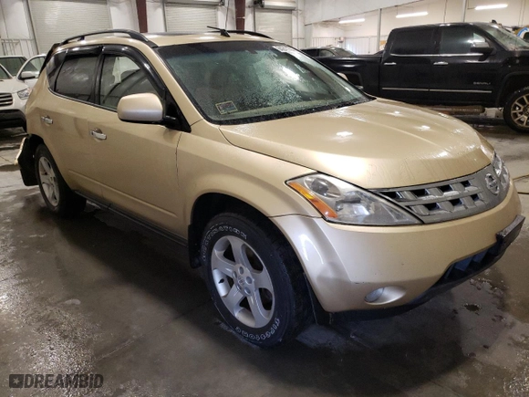 2004 Nissan Murano SL with VIN JN8AZ08W04W310028, listed as a Copart auction lot 84245544 with 168,414 mi miles and Salvage Title. Bid and sale history available at carsss.com. Image 4.