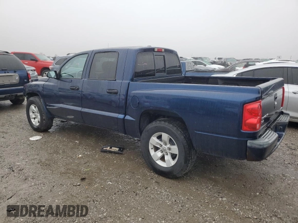 2007 Dodge Dakota SLT with VIN 1D7HE48K27S121781, listed as a Copart auction lot 43204335 with 157,654 mi miles and Salvage Title. Bid and sale history available at DreamBid. Image 2.