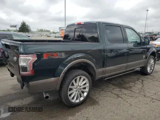 2015 Ford F-150 XLT with VIN 1FTEW1EGXFFC82332, listed as a Copart auction lot 55688605 with 127,679 mi miles and Salvage Title. Bid and sale history available at carsss.com. Image 3.