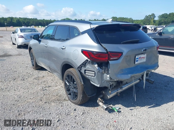 2024 Chevrolet Blazer LT with VIN 3GNKBDR47RS181725, listed as a IAAI auction lot 42534532 with 26,004 mi miles and . Bid and sale history available at DreamBid. Image 3.