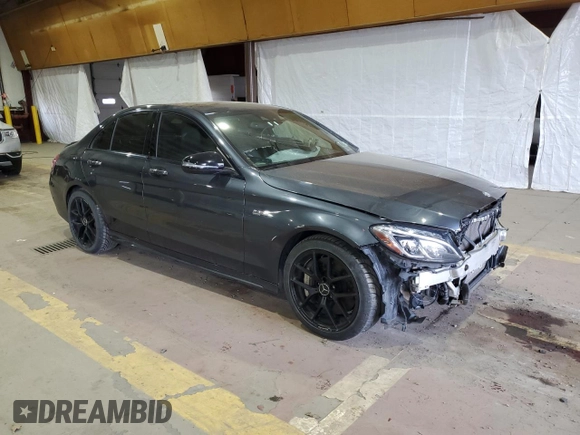 2016 Mercedes-Benz C 450 AMG with VIN 55SWF6EB2GU119202, listed as a Copart auction lot 54475925 with 62,861 mi miles and Salvage title. Bid and sale history available at DreamBid. Image 4.
