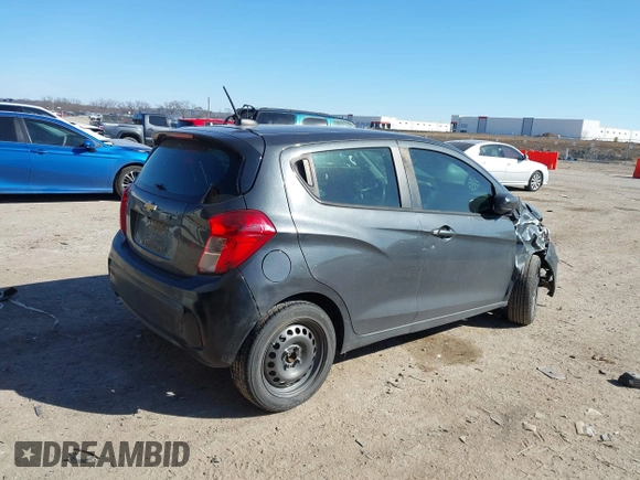 2020 Chevrolet Spark LS with VIN KL8CB6SA3LC474441, listed as a IAAI auction lot 41613297 with 83,106 mi miles. Bid and sale history available at carsss.com. Image 4.