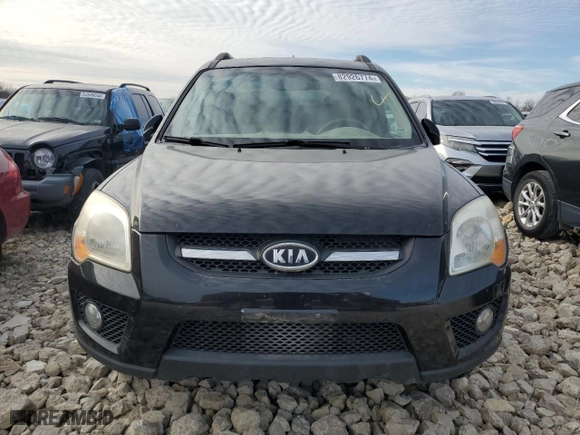 2009 Kia Sportage LX with VIN KNDJF723197638667, listed as a Copart auction lot 82926774 with 196,752 mi miles and Clean Title. Bid and sale history available at carsss.com. Image 5.