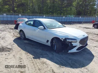 2022 Genesis G70 2.0T with VIN KMTG34TAXNU088946, listed as a IAAI auction lot 41973065 with 51,356 mi miles and . Bid and sale history available at DreamBid. Image 1.