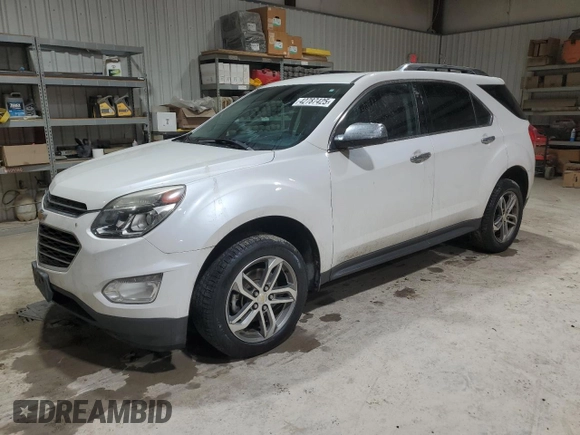 2017 Chevrolet Equinox Premier with VIN 2GNALDEK6H1514455, listed as a Copart auction lot 42787425 with 124,009 mi miles and Clean Title. Bid and sale history available at carsss.com. Image 1.