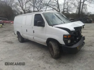 2012 Ford Econoline Cargo Commercial with VIN 1FTNE2EL3CDB15002, listed as a IAAI auction lot 41732999 with 205,355 mi miles and . Bid and sale history available at DreamBid. Image 1.