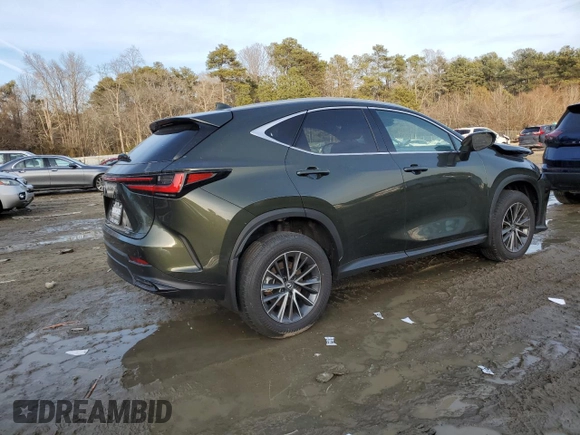 2025 Lexus NX 350h with VIN 2T2AKCEZ8SC043304, listed as a Copart auction lot 42719255 with 1,221 mi miles and Salvage Title. Bid and sale history available at DreamBid. Image 3.