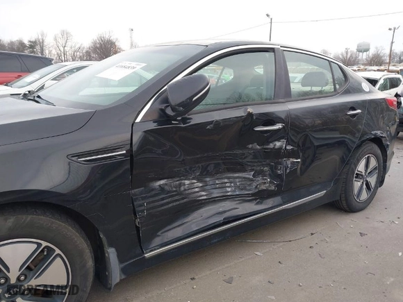 2012 Kia Optima Hybrid with VIN KNAGM4AD2C5028169, listed as a IAAI auction lot 41684839 with 154,150 mi miles. Bid and sale history available at carsss.com. Image 6.