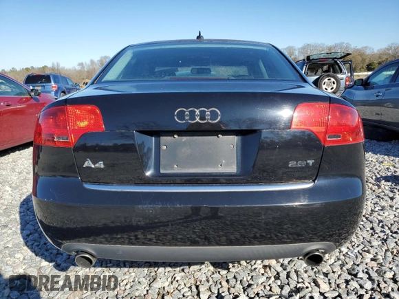 2007 Audi A4 2.0T with VIN WAUAF78E57A175745, listed as a Copart auction lot 41391235 with 166,894 mi miles and Clean Title. Bid and sale history available at carsss.com. Image 6.