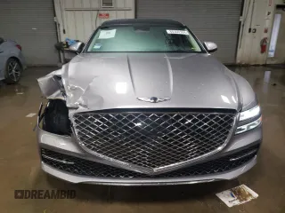 2021 Genesis G80 2.5T with VIN KMTGB4SC0MU044619, listed as a Copart auction lot 80350164 with 26,297 mi miles and Salvage Title. Bid and sale history available at DreamBid. Image 5.