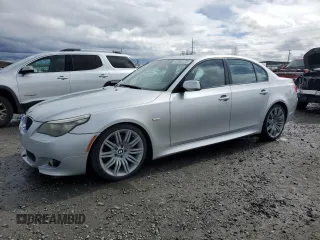 2008 BMW 5 Series 550i with VIN WBANW53598CT48301, listed as a Copart auction lot 48966175 with 221,277 mi miles and Clean Title. Bid and sale history available at carsss.com. Image 1.