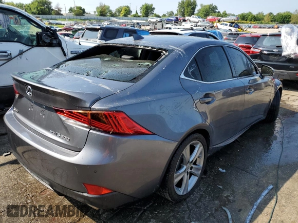 2020 Lexus IS with VIN JTHG81F26L5042300, listed as a Copart auction lot 65188344 with 46,794 mi miles and Salvage Title. Bid and sale history available at carsss.com. Image 3.