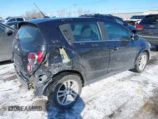 2013 Chevrolet Sonic LT with VIN 1G1JC6SG1D4250167, listed as a IAAI auction lot 41498238 with 66,750 mi miles. Bid and sale history available at carsss.com. Image 4.