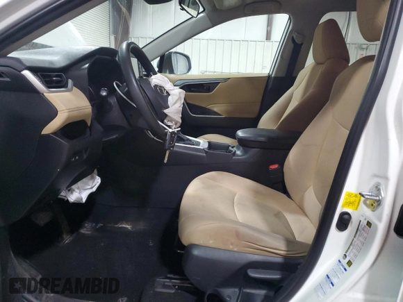 2019 Toyota RAV4 LE with VIN 2T3F1RFV7KC021068, listed as a Copart auction lot 50889575 with 34,749 mi miles and Salvage Title. Bid and sale history available at DreamBid. Image 7.