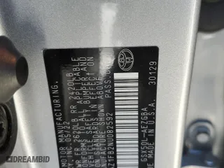 2022 Toyota Avalon XLE with VIN 4T1AZ1FB2NU082592, listed as a Copart auction lot 88888385 with 35,112 mi miles and Salvage Title. Bid and sale history available at carsss.com. Image 12.