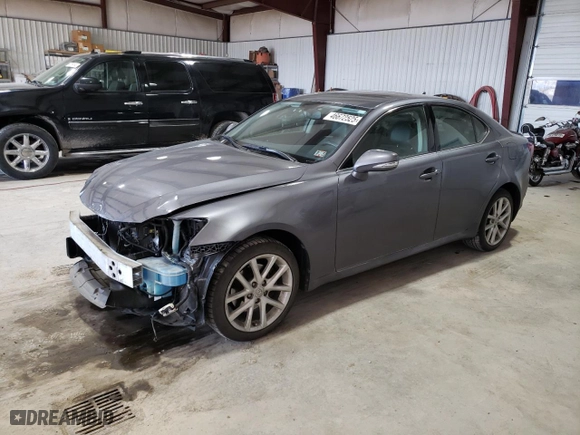 2013 Lexus IS 250 with VIN JTHCF5C24D5063907, listed as a Copart auction lot 46672525 with 133,701 mi miles and Salvage Title. Bid and sale history available at carsss.com. Image 1.