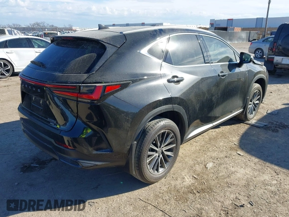 2024 Lexus NX 350 Luxury with VIN 2T2HGCEZ2RC042465, listed as a IAAI auction lot 41340973 with 12,918 mi miles and . Bid and sale history available at DreamBid. Image 4.