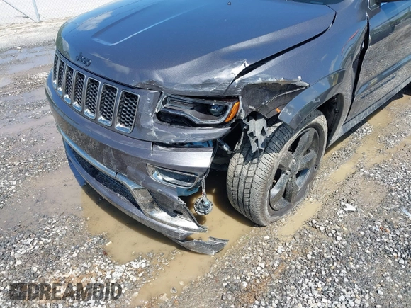 2016 Jeep Grand Cherokee Overland with VIN 1C4RJFCG6GC417485, listed as a IAAI auction lot 42210973 with 115,612 mi miles and . Bid and sale history available at DreamBid. Image 6.