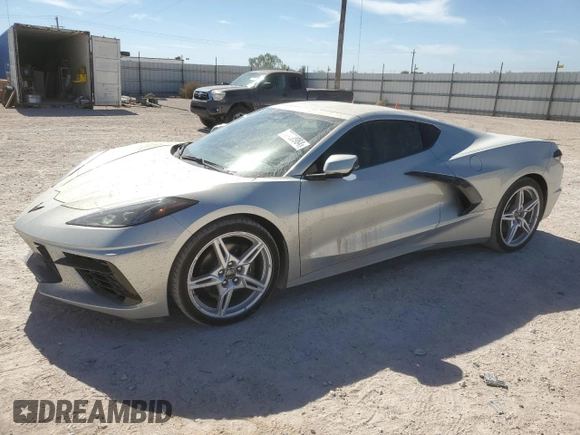 2024 Chevrolet Corvette 1LT with VIN 1G1YA2D4XR5112306, listed as a Copart auction lot 77758984 with 3,451 mi miles and Salvage title. Bid and sale history available at DreamBid. Image 1.