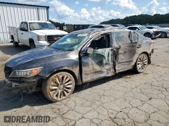 2015 Acura RLX Technology with VIN JH4KC1F57FC000544, listed as a Copart auction lot 58799935 with 151,390 mi miles and Salvage title. Bid and sale history available at DreamBid. Image 1.