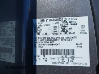 2004 Ford F-150 XLT с VIN 1FTPX14534NB00267, выставлен на аукционе IAAI как лот 42762003 с пробегом 111 632 миль миль и . История ставок и продаж доступна на DreamBid. Изображение 9.
