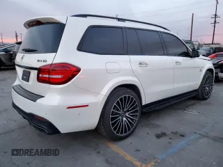 2018 Mercedes-Benz GLS with VIN 4JGDF7FE2JB063422, listed as a Copart auction lot 84687514 with 64,838 mi miles and Salvage Title. Bid and sale history available at carsss.com. Image 3.