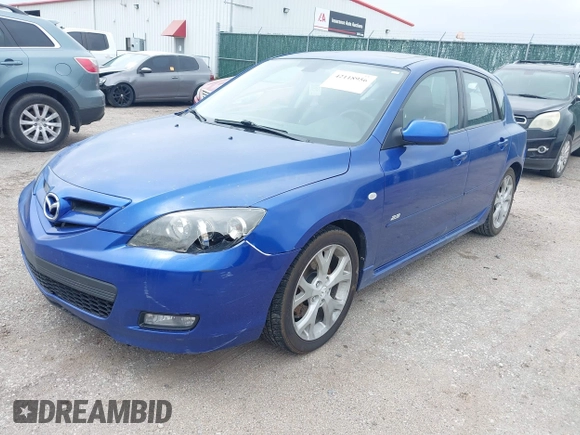 2008 Mazda Mazda3 s Sport with VIN JM1BK343481837431, listed as a IAAI auction lot 42118956 with 247,566 mi miles. Bid and sale history available at carsss.com. Image 2.